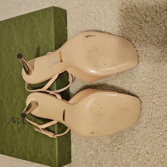 🛑GUCCI Blondie Leather Sandal - Picture 4 of 7